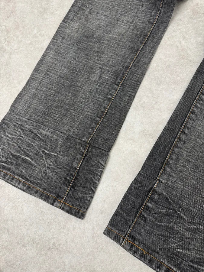 AW2003 Dolce & Gabbana 10 Tags Raw Grey Denim Jeans xUshJhk 7