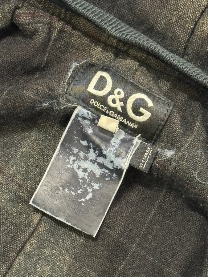 AW2003 Dolce & Gabbana Arm Zip Navy Hooded Bomber Jacket NHEfthX 10