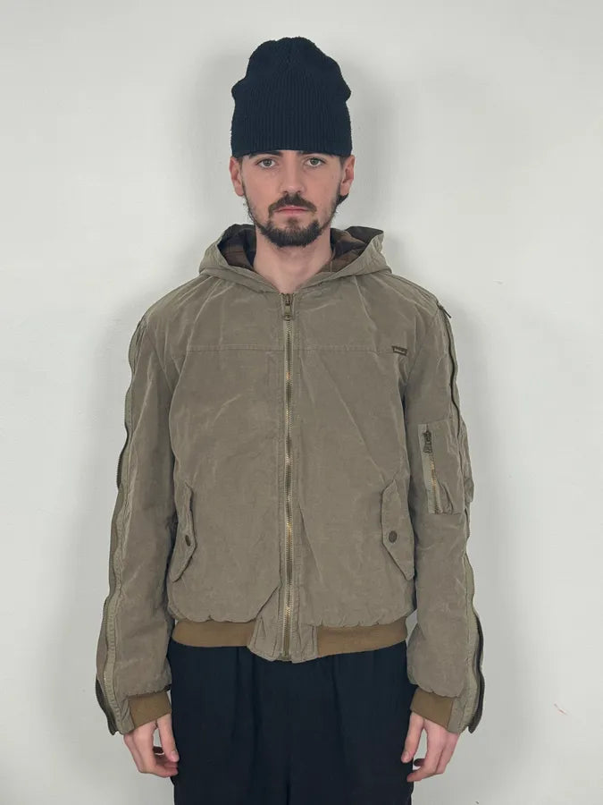 AW2003 Dolce & Gabbana Arm Zips Bomber Jacket zuYqgJA 1