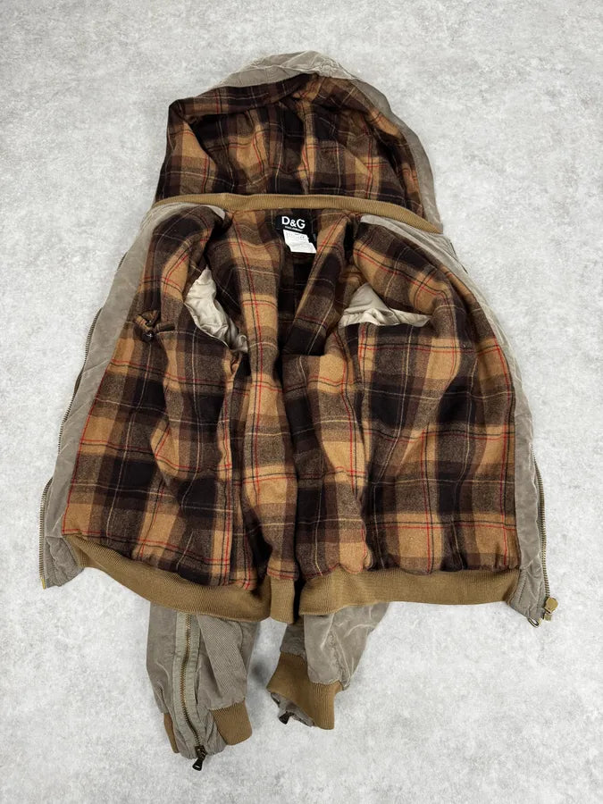 AW2003 Dolce & Gabbana Arm Zips Bomber Jacket zuYqgJA 6