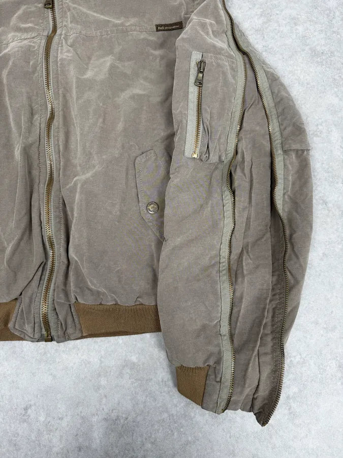 AW2003 Dolce & Gabbana Arm Zips Bomber Jacket zuYqgJA 8