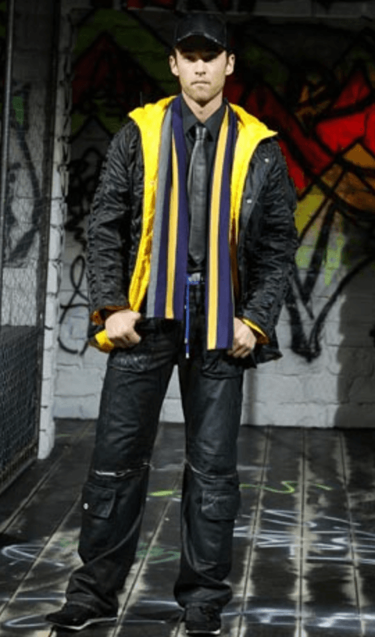 AW2003 Dolce & Gabbana Astro Black & Yellow Puffer Jacket JDZYVLa 1