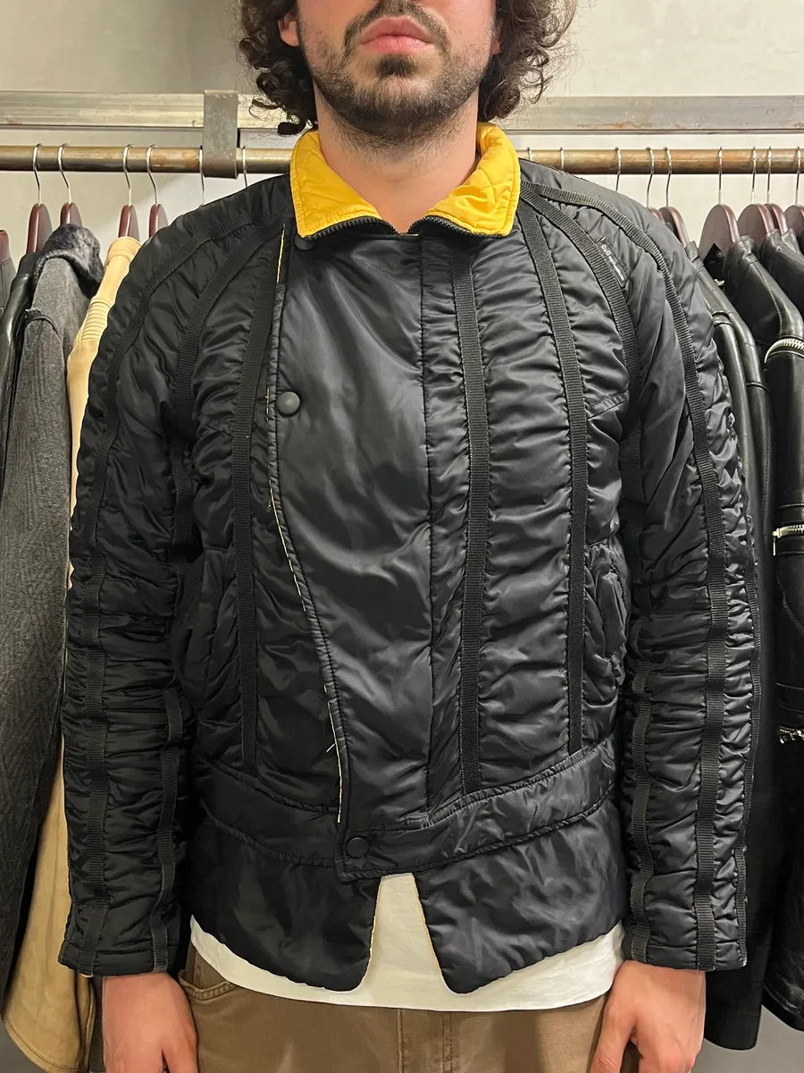 AW2003 Dolce & Gabbana Astro Black & Yellow Puffer Jacket JDZYVLa 2
