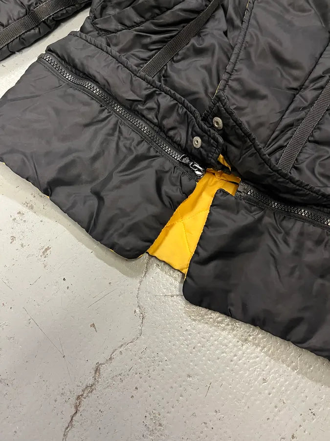 AW2003 Dolce & Gabbana Astro Black & Yellow Puffer Jacket JDZYVLa 6