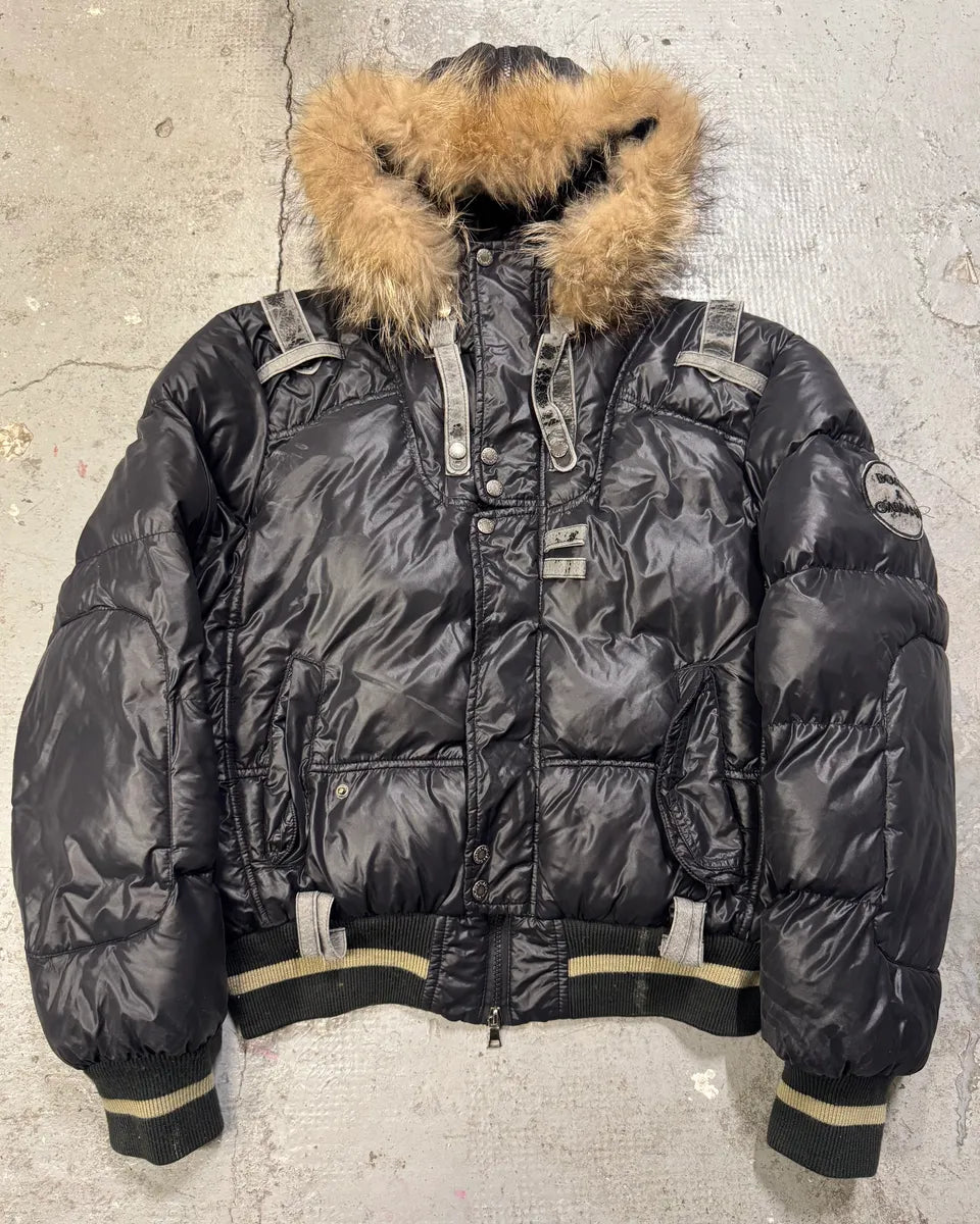 AW2003 Dolce & Gabbana Astro Puffer Bomber Jacket (L) 0