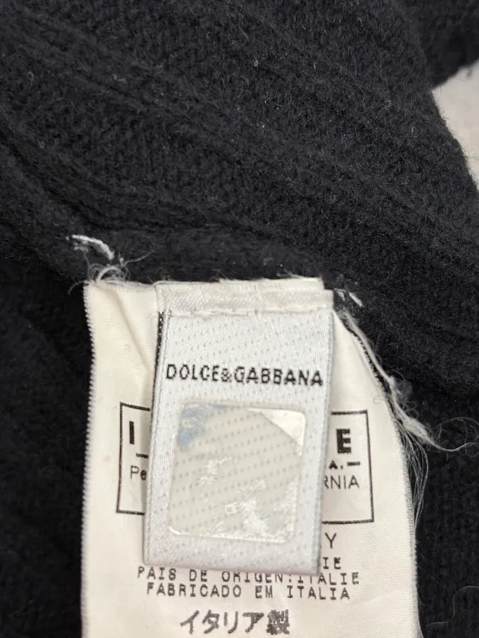 AW2003 Dolce & Gabbana Asymmetrical Navy Zip-up Sweater xgDUiNr 10