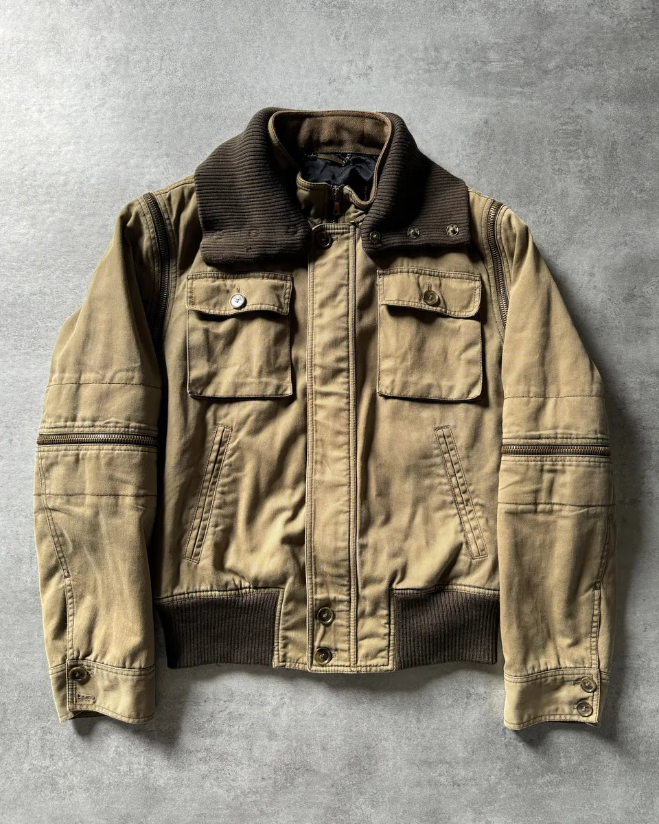 AW2003 Dolce & Gabbana Aviator Army Detachable Zips Jacket (M) yNQesKR 4