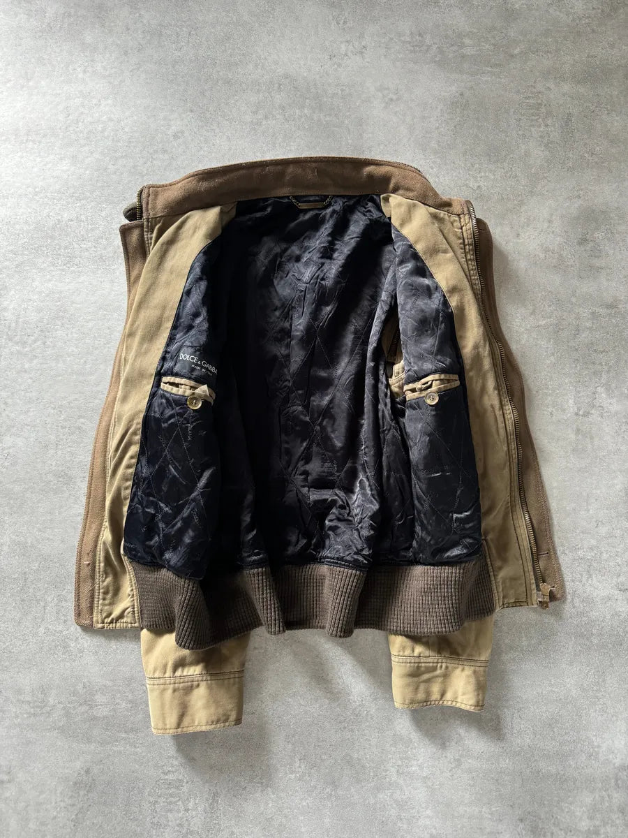 AW2003 Dolce & Gabbana Aviator Army Detachable Zips Jacket (M) yNQesKR 11