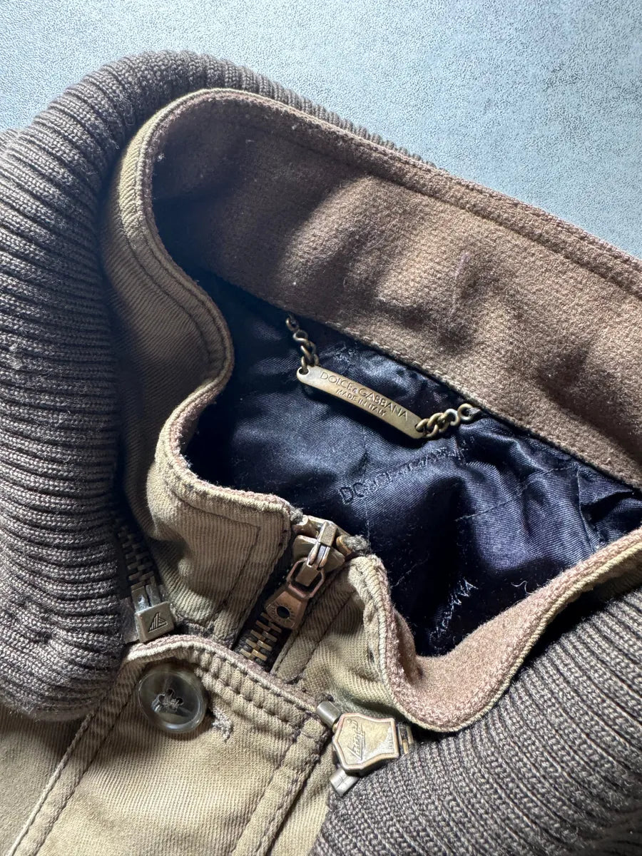 AW2003 Dolce & Gabbana Aviator Army Detachable Zips Jacket (M) yNQesKR 10