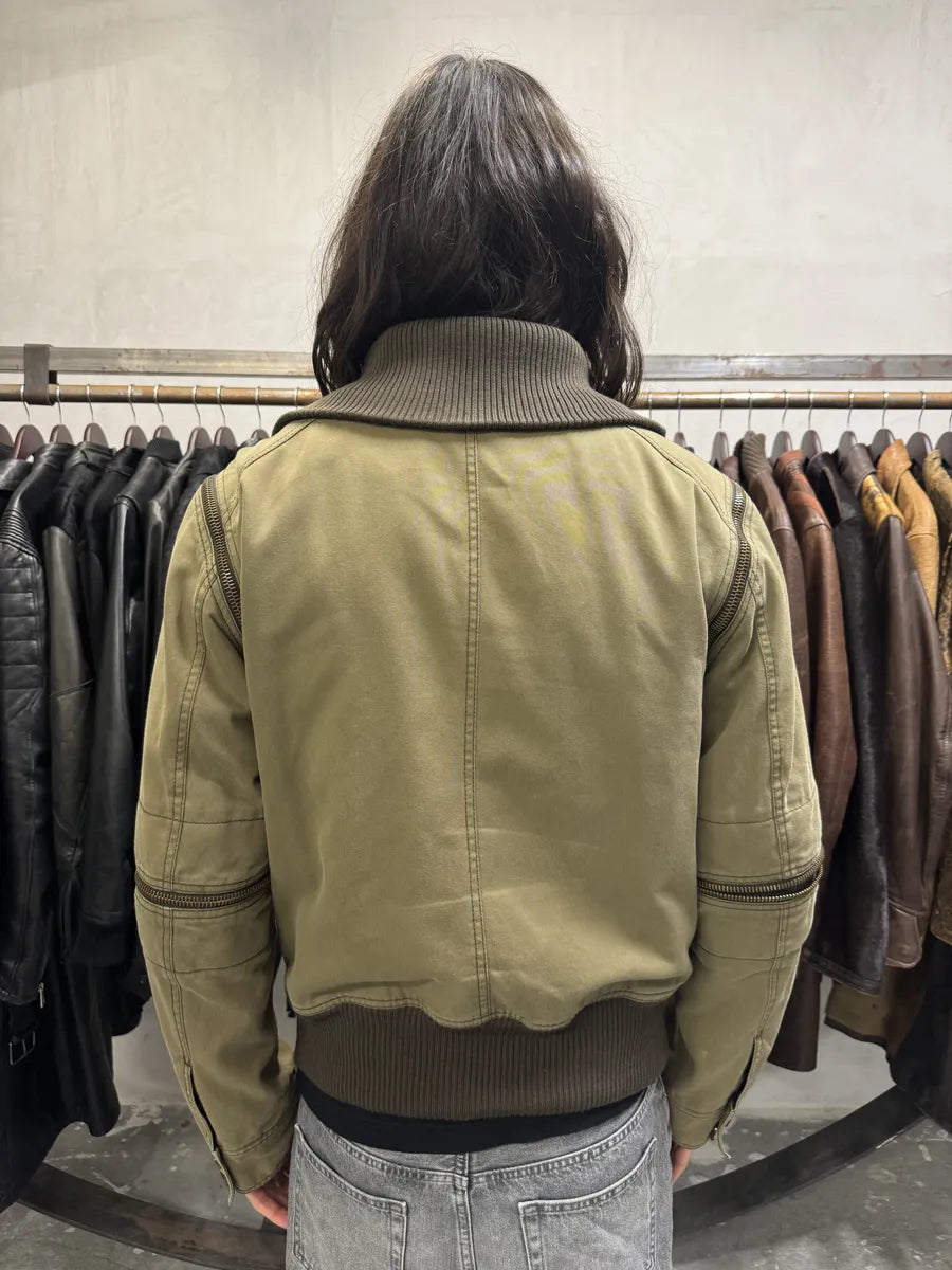 AW2003 Dolce & Gabbana Aviator Army Detachable Zips Jacket (M) yNQesKR 2