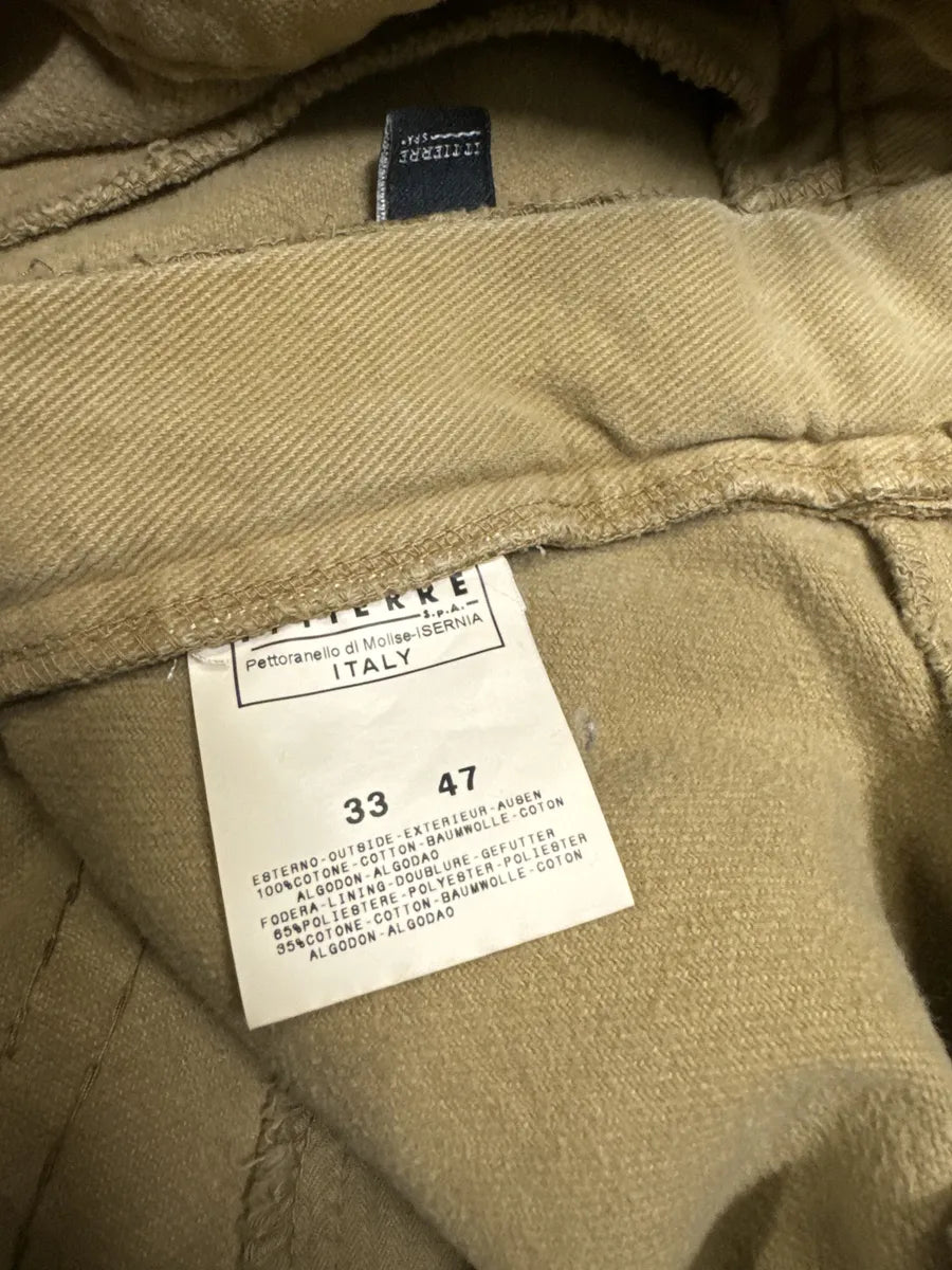 AW2003 Dolce & Gabbana Beige Multi Pockets Cargo Pants (S) HmIHbQd 7