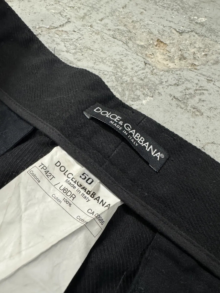 AW2003 Dolce & Gabbana Black Bondage Strapped Cargo Pants (L) UyjrwYK 7
