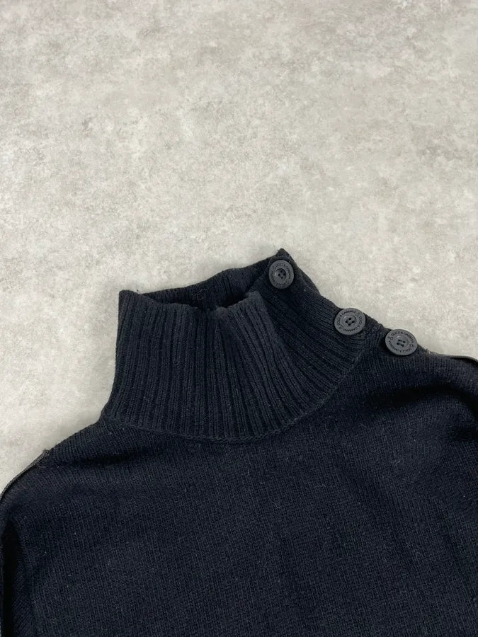 AW2003 Dolce & Gabbana Black Bondage Turtleneck Sweater sgyqFAr 3