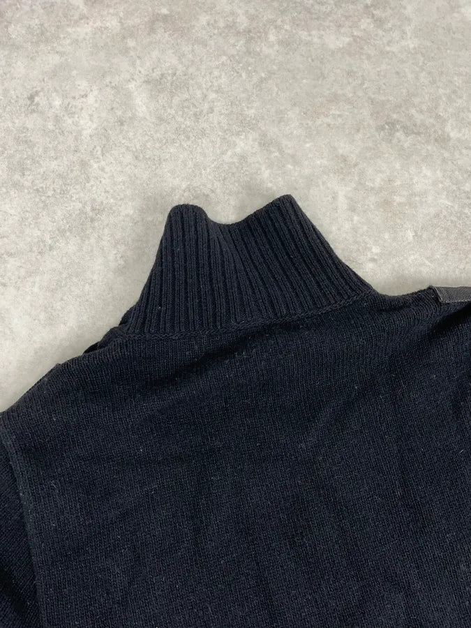 AW2003 Dolce & Gabbana Black Bondage Turtleneck Sweater sgyqFAr 5