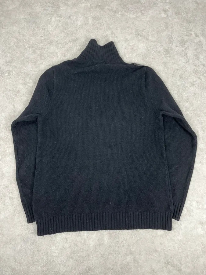 AW2003 Dolce & Gabbana Black Bondage Turtleneck Sweater sgyqFAr 4