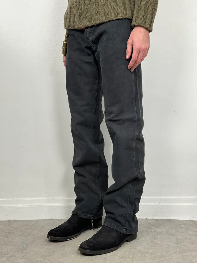AW2003 Dolce & Gabbana Black Denim Jeans KUdlzQA 2