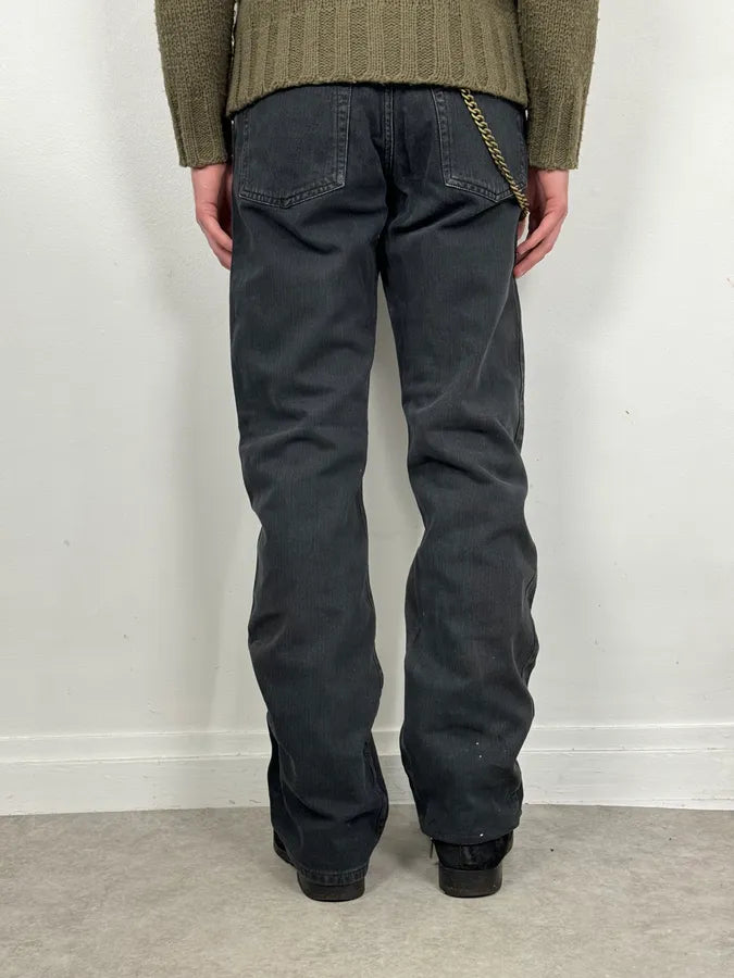 AW2003 Dolce & Gabbana Black Denim Jeans KUdlzQA 3