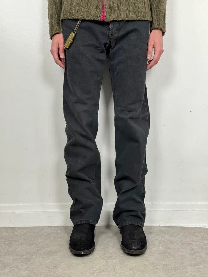 AW2003 Dolce & Gabbana Black Denim Jeans KUdlzQA 1