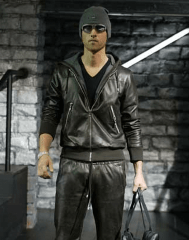 AW2003 Dolce & Gabbana Black Hooded Lambskin Bomber Jacket  rUsRCBY 1