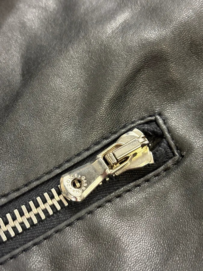 AW2003 Dolce & Gabbana Black Hooded Lambskin Bomber Jacket  rUsRCBY 9