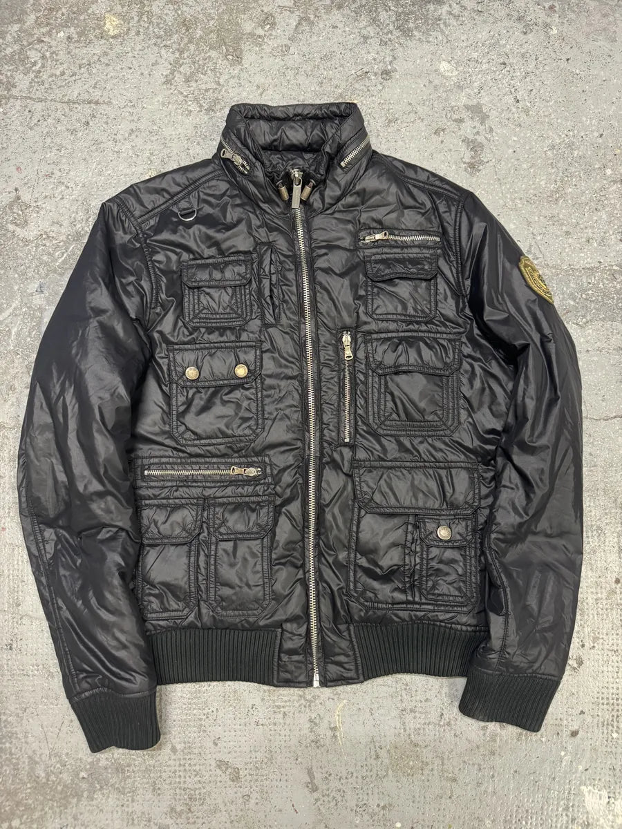 AW2003 Dolce & Gabbana Black Multi Pockets Puffer Jacket (M) PuVvNjN 0