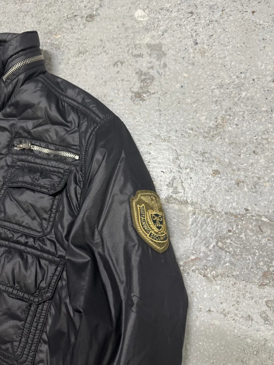 AW2003 Dolce & Gabbana Black Multi Pockets Puffer Jacket (M) PuVvNjN 4