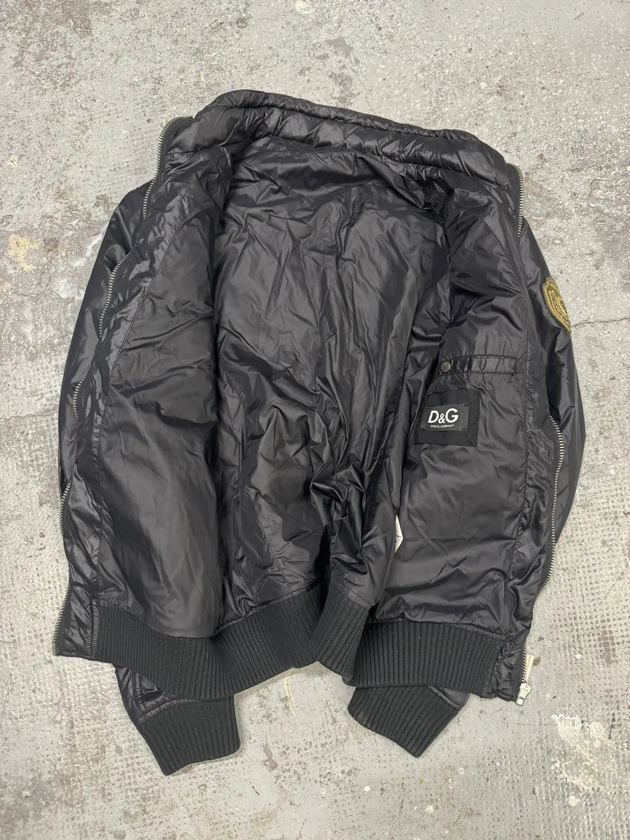 AW2003 Dolce & Gabbana Black Multi Pockets Puffer Jacket (M) PuVvNjN 5