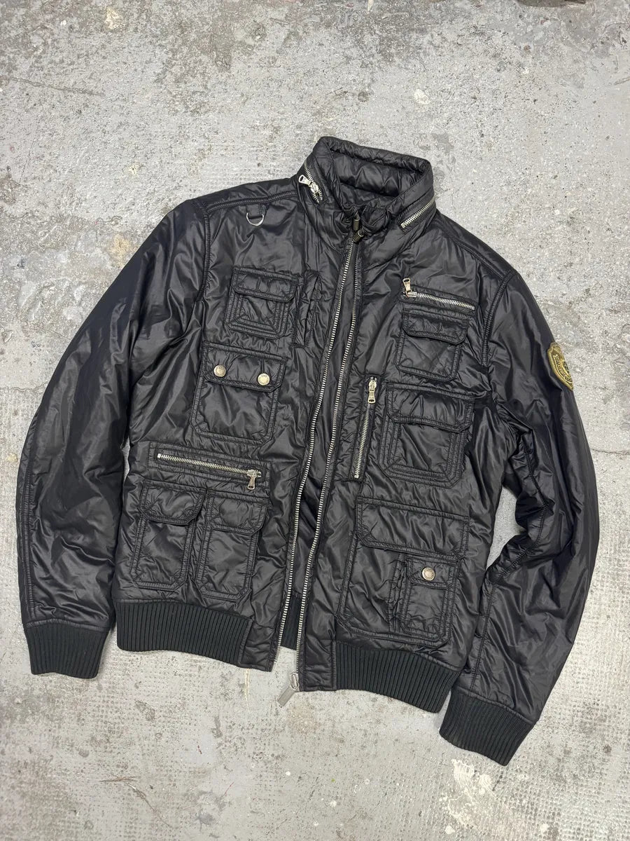 AW2003 Dolce & Gabbana Black Multi Pockets Puffer Jacket (M) PuVvNjN 9