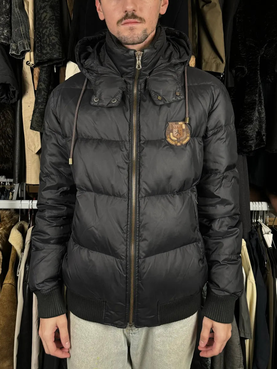 AW2003 Dolce & Gabbana Black Puffer Jacket RBovWJI 1