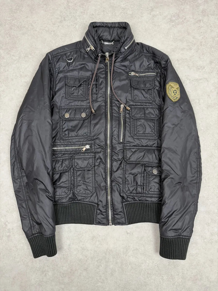 AW2003 Dolce & Gabbana Black Puffer Jacket ubBEffS 0