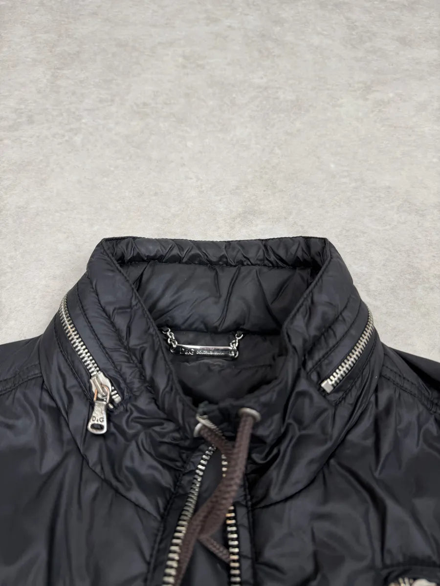 AW2003 Dolce & Gabbana Black Puffer Jacket ubBEffS 8