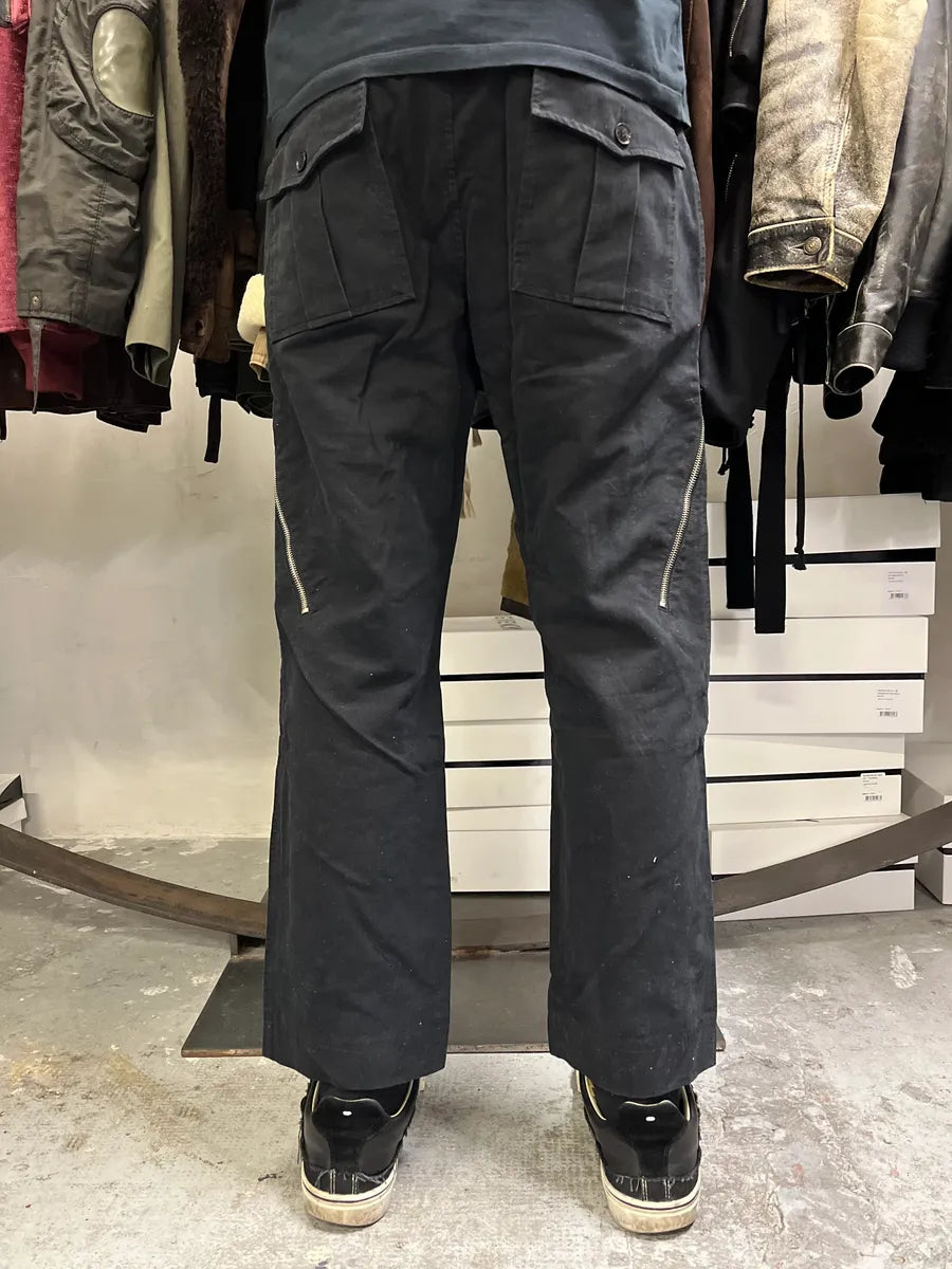 AW2003 Dolce & Gabbana Black Side Zips Anatomic Pants subDFVA 2