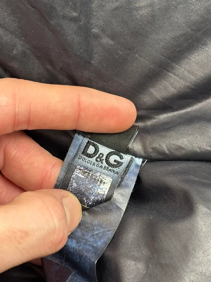 AW2003 Dolce & Gabbana Blue Aviator Bondage Jacket xUVEJki 17