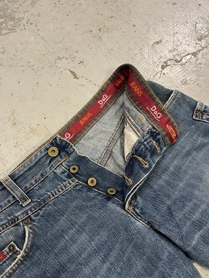 AW2003 Dolce & Gabbana Blue Cargo Jeans AaQSLWr 10