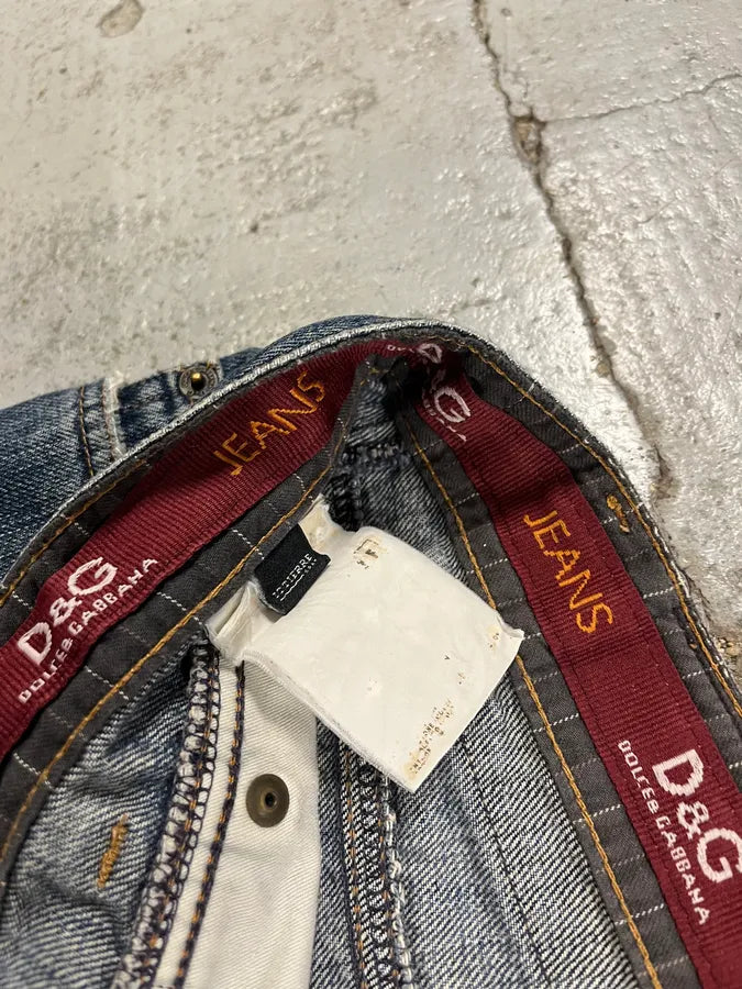 AW2003 Dolce & Gabbana Blue Cargo Jeans AaQSLWr 11