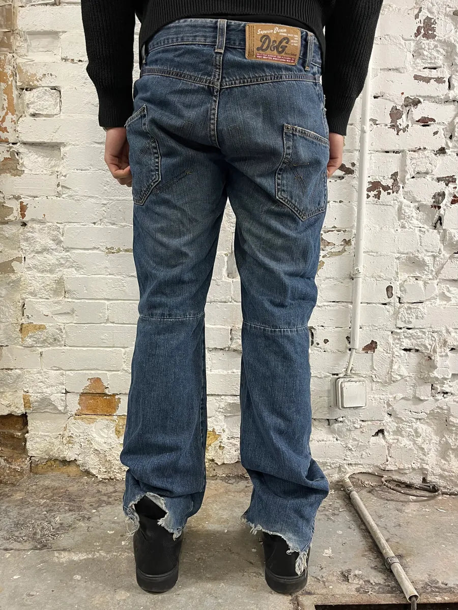 AW2003 Dolce & Gabbana Blue Cargo Jeans AaQSLWr 3