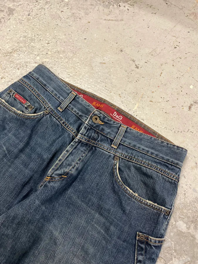 AW2003 Dolce & Gabbana Blue Denim Jeans UzfIpyr 4
