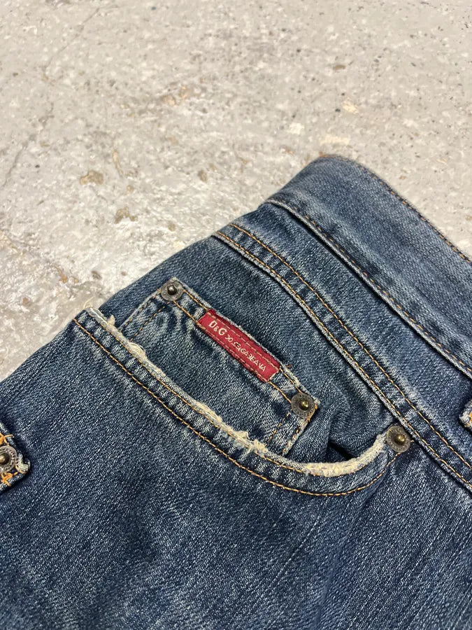 AW2003 Dolce & Gabbana Blue Denim Jeans UzfIpyr 6