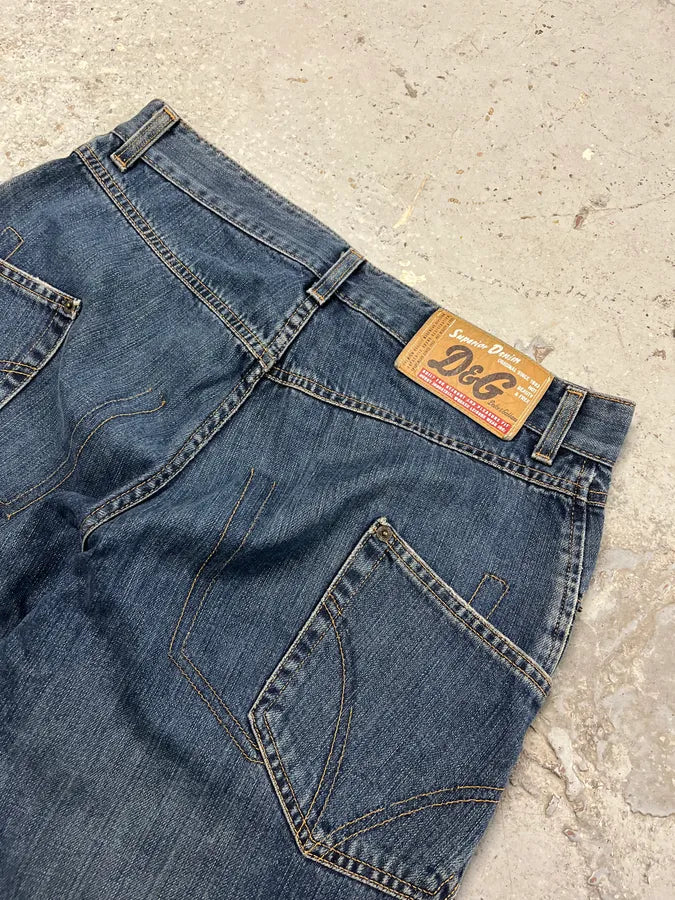 AW2003 Dolce & Gabbana Blue Denim Jeans UzfIpyr 8