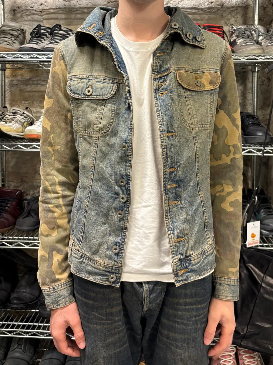 AW2003 Dolce & Gabbana Blue Denim Military Buttoned Jacket (S) GxxdQqx 1