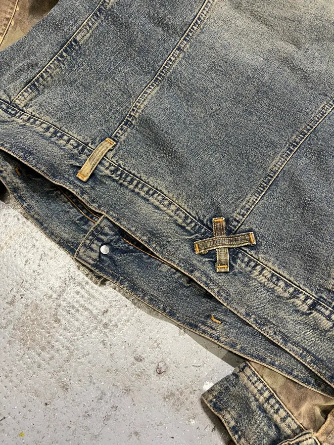 AW2003 Dolce & Gabbana Blue Denim Military Buttoned Jacket (S) GxxdQqx 11