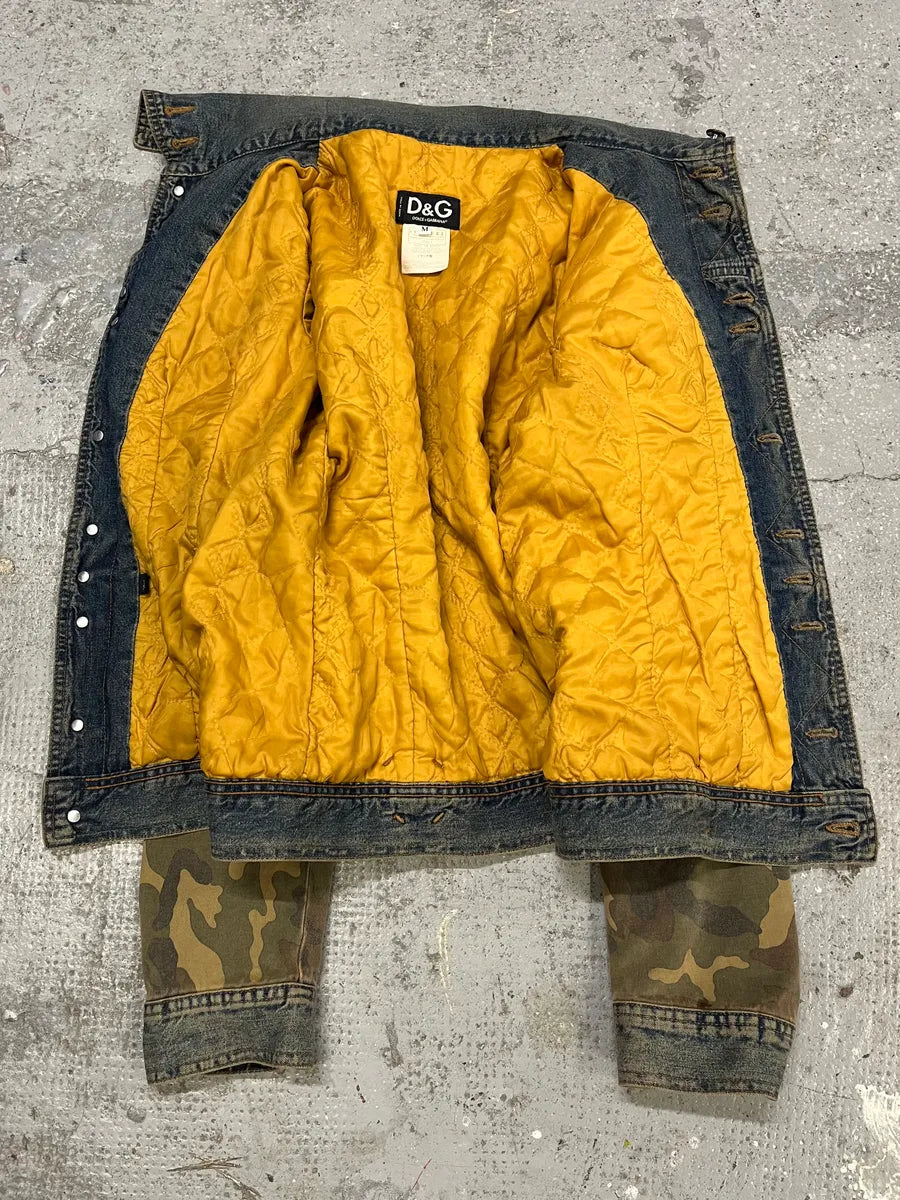 AW2003 Dolce & Gabbana Blue Denim Military Buttoned Jacket (S) GxxdQqx 5