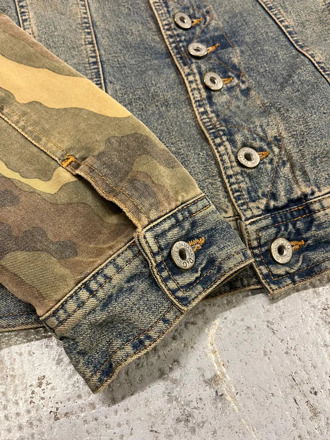 AW2003 Dolce & Gabbana Blue Denim Military Buttoned Jacket (S) GxxdQqx 8