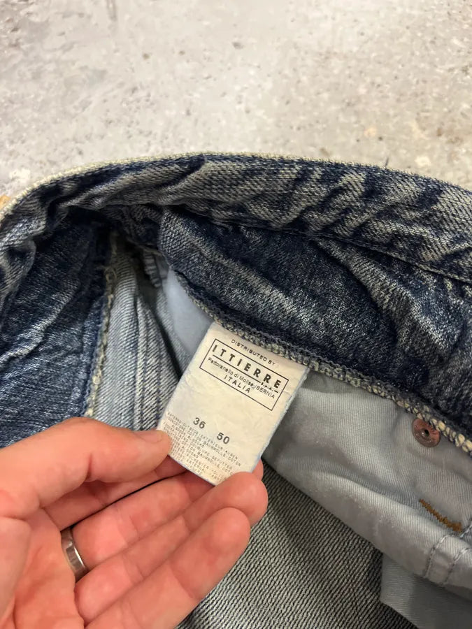 AW2003 Dolce & Gabbana Blue Distressed Double Waisted Denim Jeans (M/L) jTRblge 13