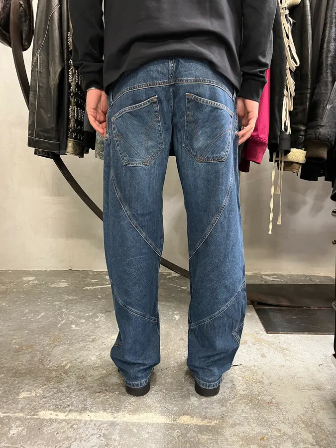 AW2003 Dolce & Gabbana Blue Tornado Denim Jeans mJfQbWa 2