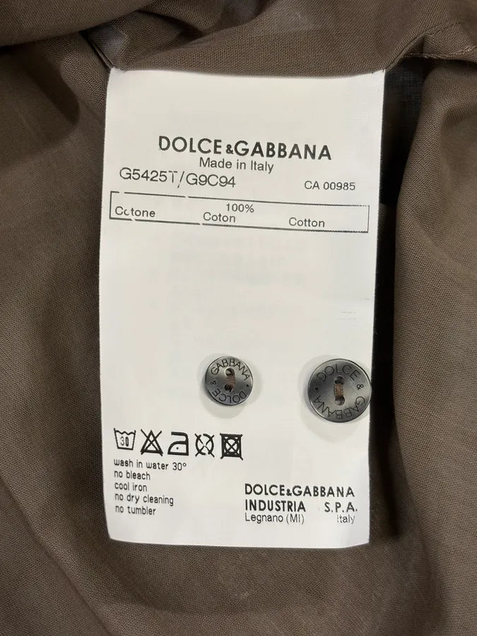 AW2003 Dolce & Gabbana Bondage Beige Shirt ibNBEMD 7