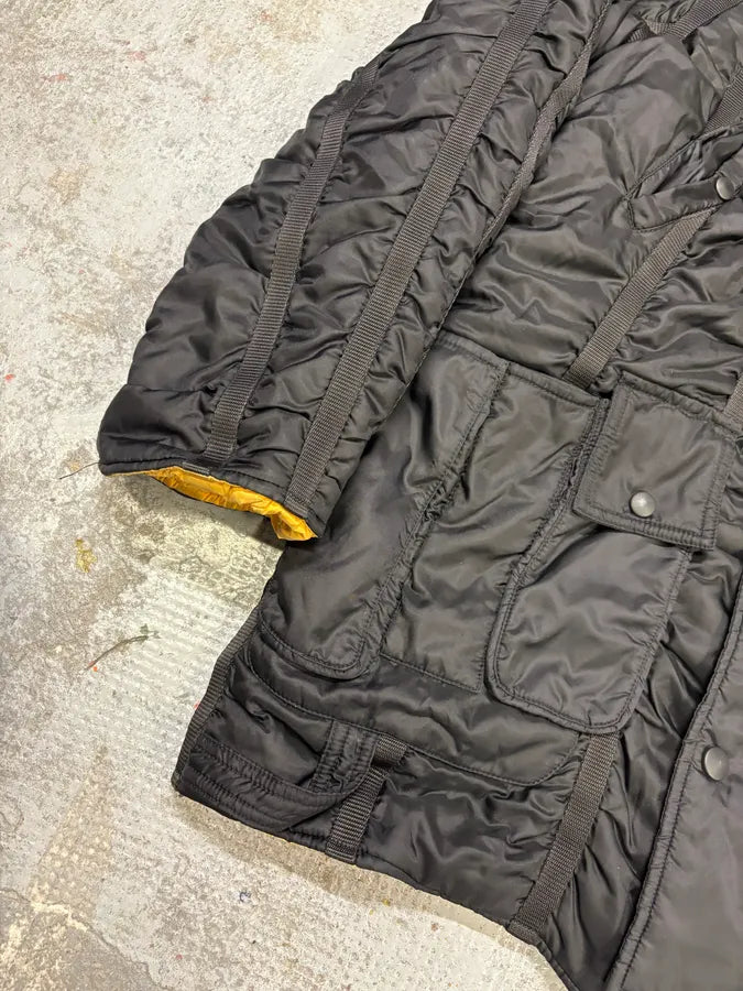 AW2003 Dolce & Gabbana Bondage Cargo Black Hooded Jacket JaKoEDN 5