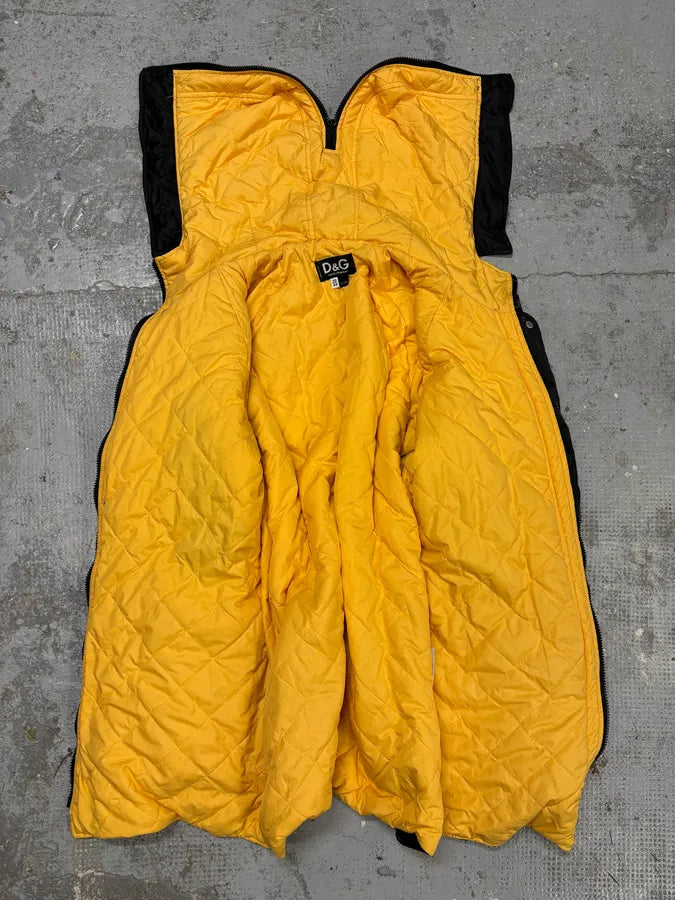 AW2003 Dolce & Gabbana Bondage Cargo Black Hooded Jacket JaKoEDN 7