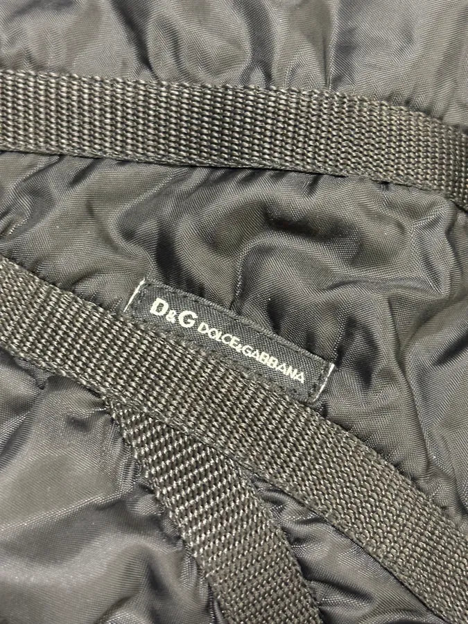 AW2003 Dolce & Gabbana Bondage Cargo Black Hooded Jacket JaKoEDN 9