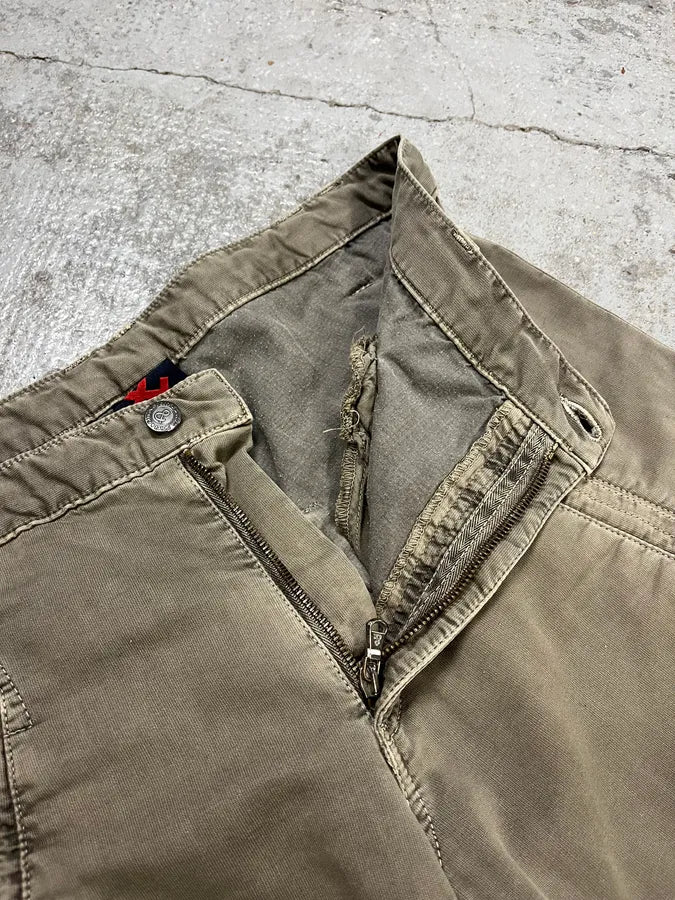 AW2003 Dolce & Gabbana Bondage Military Khaki Green Pants FKczfpU 10